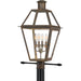 Quoizel - RO9014IZ - Four Light Outdoor Post Mount - Rue De Royal - Industrial Bronze