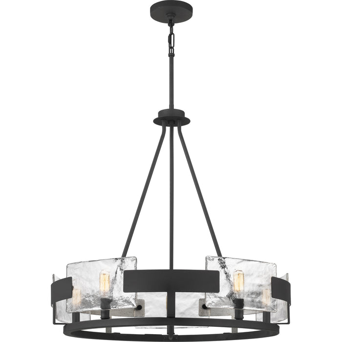 Quoizel - STM5005BA - Five Light Chandelier - Stratum - Royal Ebony