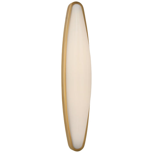 Visual Comfort Signature - ARN 2401HAB-WG - LED Bath Sconce - Ezra - Hand-Rubbed Antique Brass