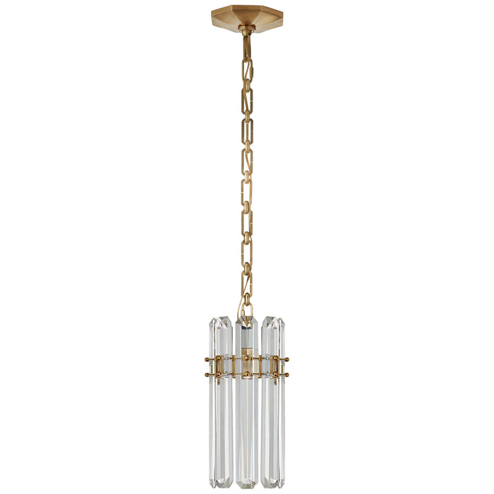 Visual Comfort Signature - ARN 5123HAB-CG - One Light Pendant - Bonnington - Hand-Rubbed Antique Brass