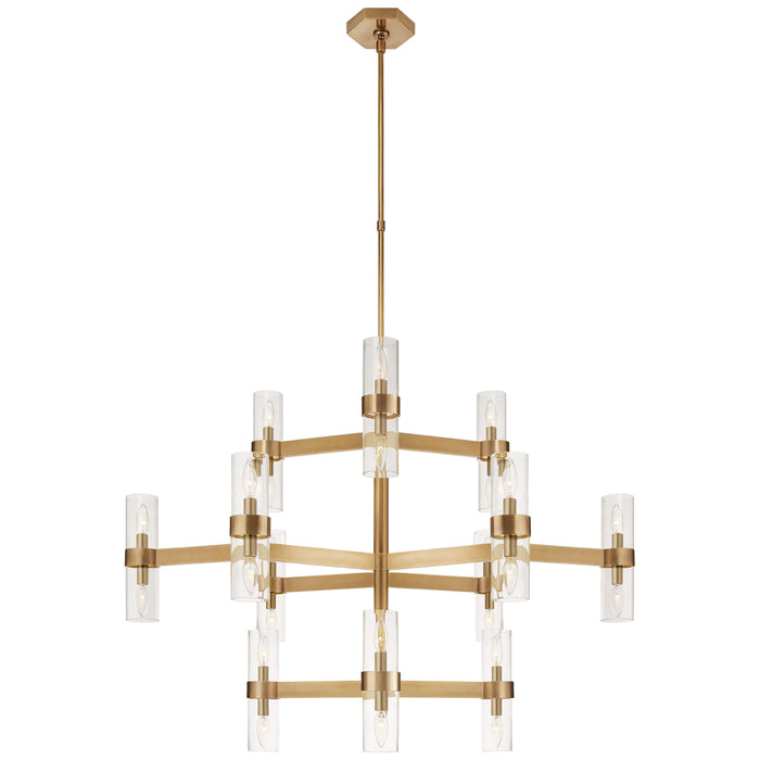 Visual Comfort Signature - ARN 5272HAB-CG - 24 Light Chandelier - Margita - Hand-Rubbed Antique Brass