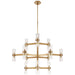 Visual Comfort Signature - ARN 5272HAB-CG - 24 Light Chandelier - Margita - Hand-Rubbed Antique Brass