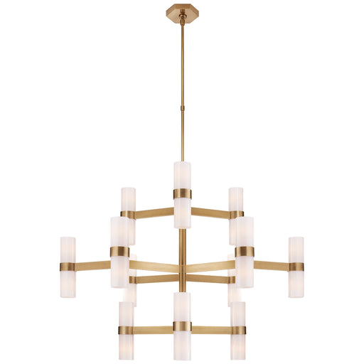 Visual Comfort Signature - ARN 5272HAB-WG - 24 Light Chandelier - Margita - Hand-Rubbed Antique Brass