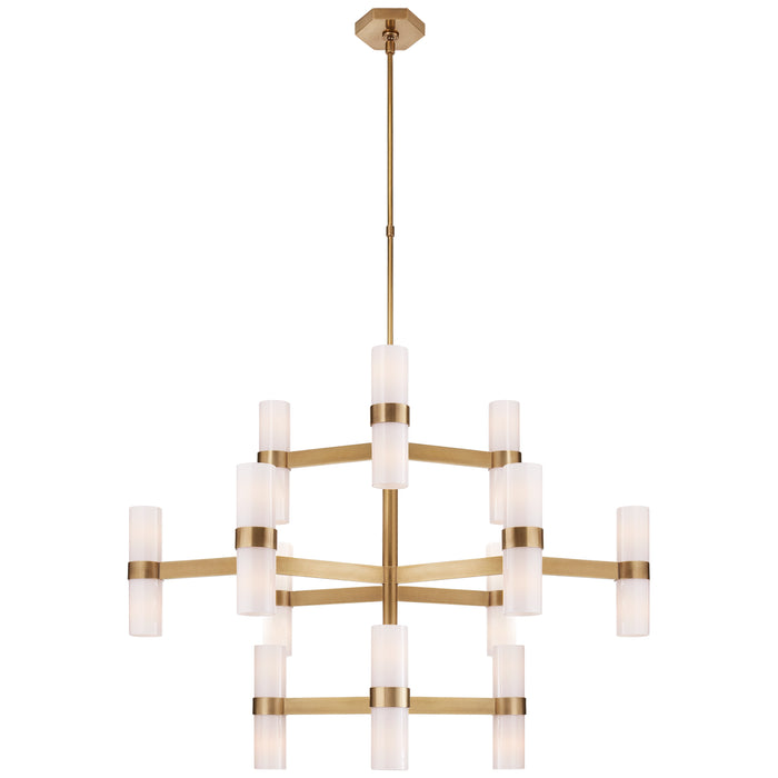 Visual Comfort Signature - ARN 5272HAB-WG - 24 Light Chandelier - Margita - Hand-Rubbed Antique Brass