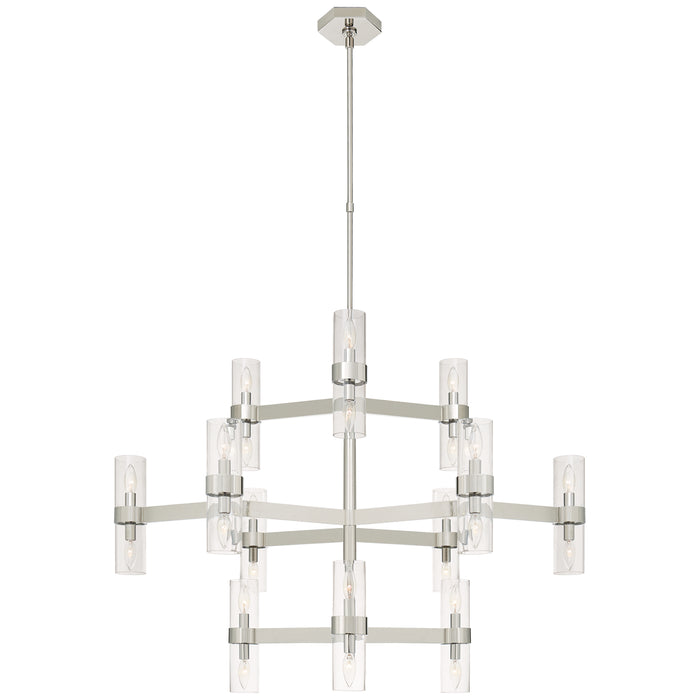 Visual Comfort Signature - ARN 5272PN-CG - 24 Light Chandelier - Margita - Polished Nickel