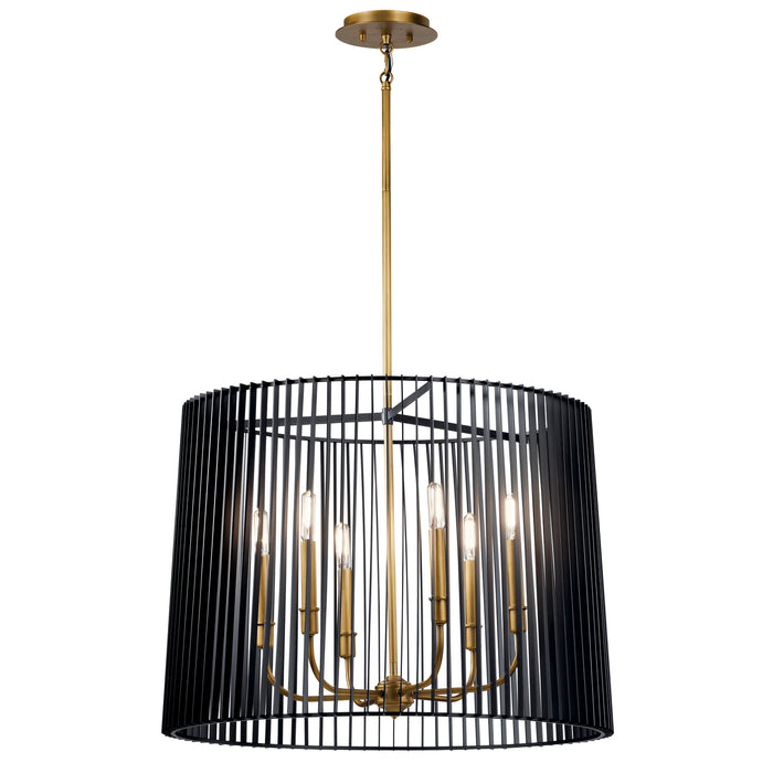 Kichler - 44167BK - Six Light Chandelier - Linara - Black