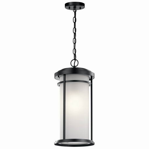 Kichler - 49689BK - One Light Outdoor Pendant - Toman - Black