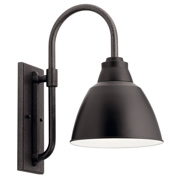 Kichler - 49837BK - One Light Outdoor Wall Mount - Pellinord - Black