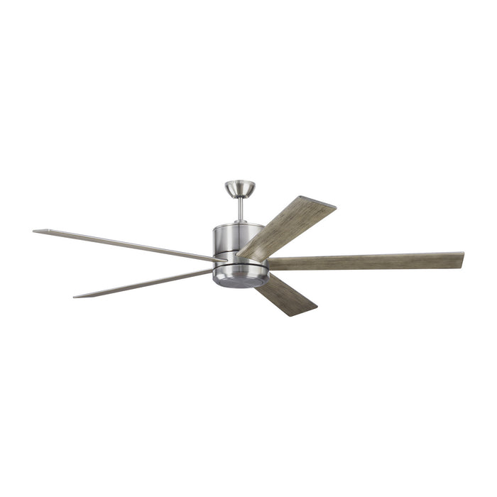 Generation Lighting. - 5VMR72BSD - 72" Ceiling Fan - Vision - Brushed Steel