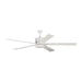 Generation Lighting. - 5VMR72RZWD - 72" Ceiling Fan - Vision - Matte White