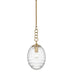 Hudson Valley - 4908-AGB - One Light Pendant - Venice - Aged Brass