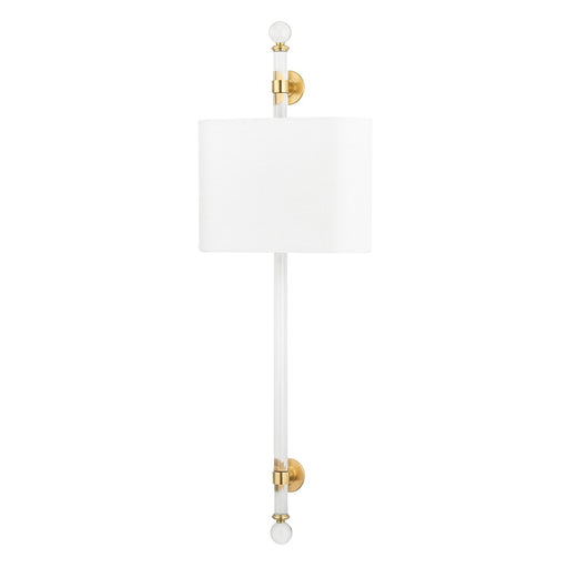 Hudson Valley - 6122-AGB - Two Light Wall Sconce - Wertham - Aged Brass