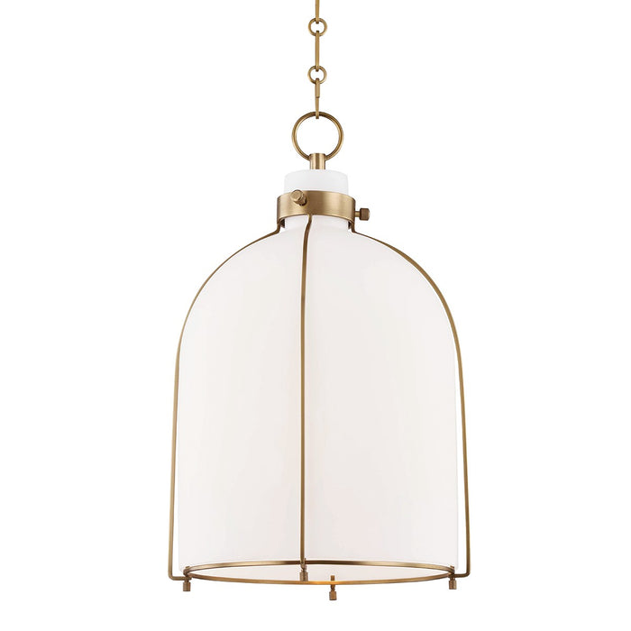 Hudson Valley - 7314-AGB - One Light Pendant - Eldridge - Aged Brass