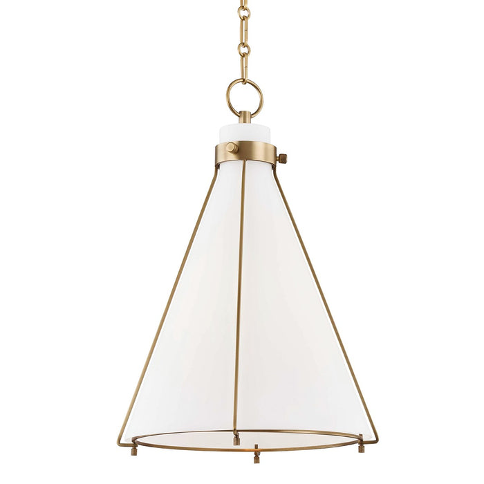 Hudson Valley - 7316-AGB - One Light Pendant - Eldridge - Aged Brass