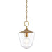 Hudson Valley - 8308-AGB - One Light Pendant - Greene - Aged Brass