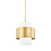 Hudson Valley - 8611-AGB - One Light Pendant - Corinth - Aged Brass