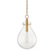 Hudson Valley - BKO102-AGB - LED Pendant - Ivy - Aged Brass