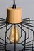 Maxim - 10068BKNWD - One Light Pendant - Bjorn - Black / Natural Wood