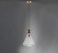 Maxim - 10101CLWOAB - One Light Pendant - Abbott - Weathered Oak / Antique Brass