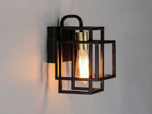 Maxim - 10241BKSBR - One Light Wall Sconce - Liner - Black / Satin Brass