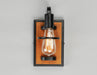 Maxim - 10301BKASB - One Light Wall Sconce - Black Forest - Black / Ashbury