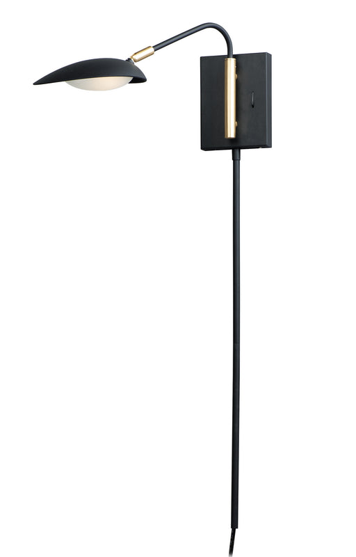 Maxim - 21691BKSBR - LED Wall Sconce - Scan - Black / Satin Brass