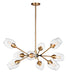 Maxim - 26345CLABBK - LED Chandelier - Savvy - Antique Brass / Black