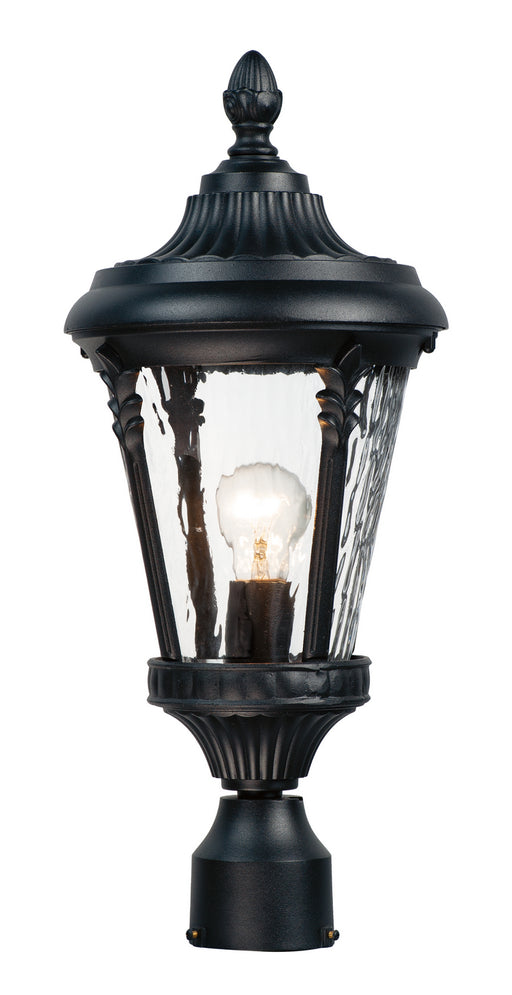 Maxim - 3050WGBK - One Light Outdoor Pole/Post Lantern - Sentry - Black