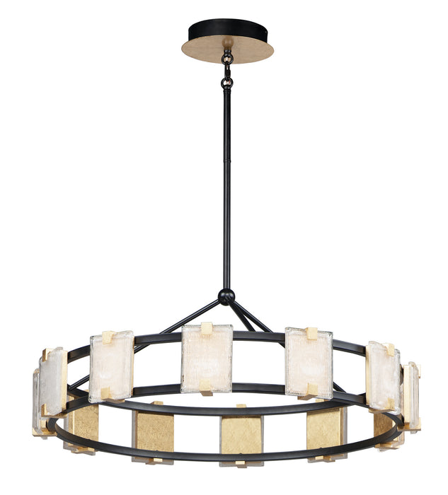 Maxim - 39536CYBKGL - LED Chandelier - Radiant - Black / Gold Leaf