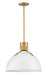 Hinkley - 3483PT - LED Pendant - Argo - Polished White