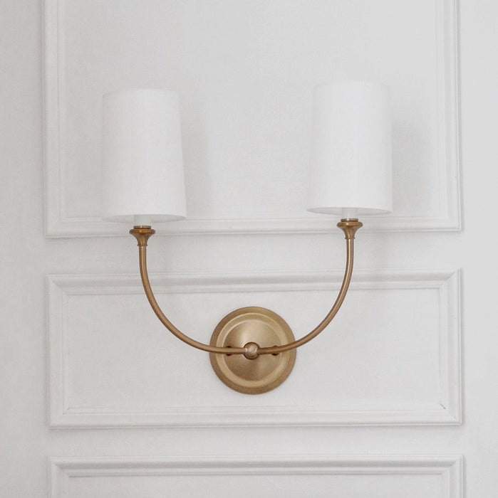 Crystorama - 2242-VG - Two Light Wall Sconce - Sylvan - Vibrant Gold