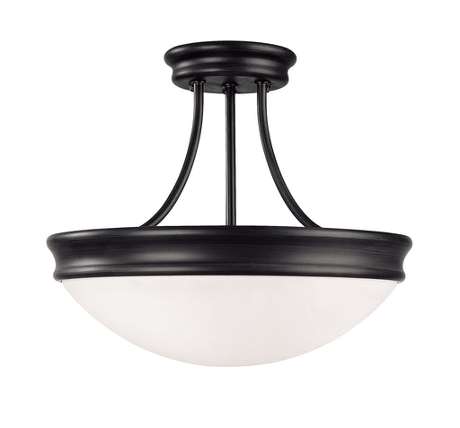 Capital Lighting - 2037MB - Three Light Semi-Flush Mount - Hansen - Matte Black