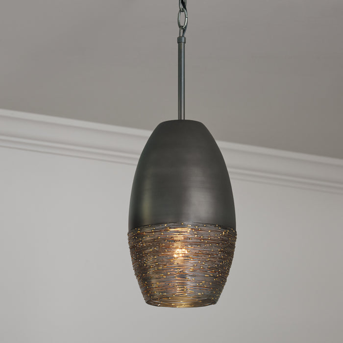 Capital Lighting - 335111GI - One Light Pendant - Sana - Grey Iron