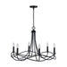 Capital Lighting - 431661MB - Six Light Chandelier - Sonnet - Matte Black