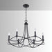 Capital Lighting - 431661MB - Six Light Chandelier - Sonnet - Matte Black