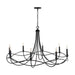 Capital Lighting - 431681MB - Eight Light Chandelier - Sonnet - Matte Black