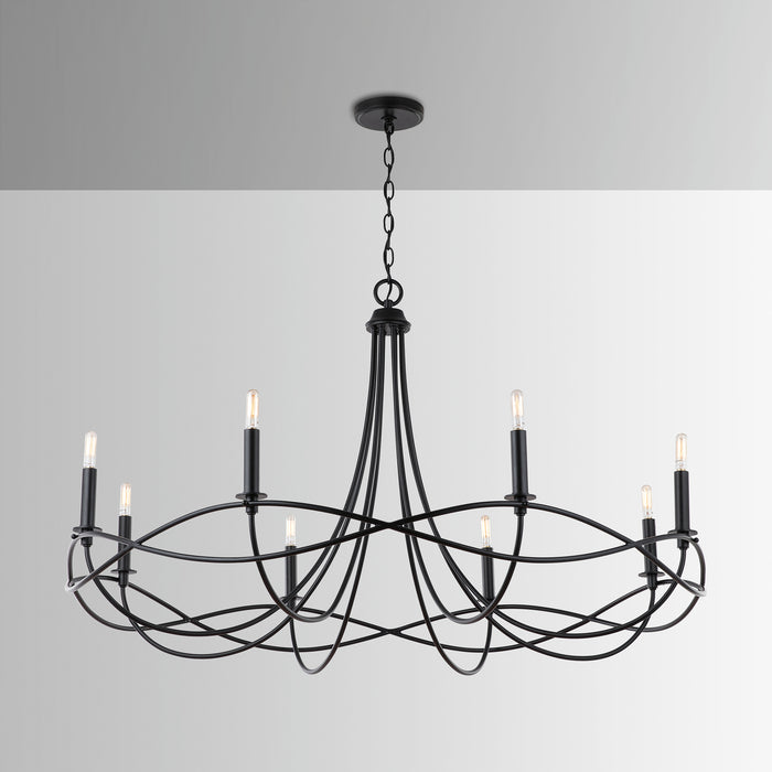 Capital Lighting - 431681MB - Eight Light Chandelier - Sonnet - Matte Black