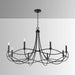 Capital Lighting - 431681MB - Eight Light Chandelier - Sonnet - Matte Black