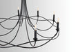 Capital Lighting - 431681MB - Eight Light Chandelier - Sonnet - Matte Black