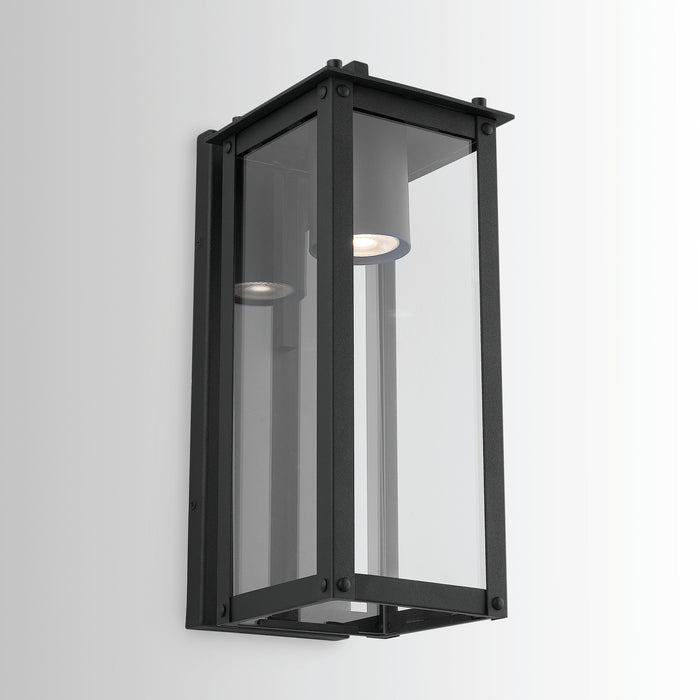 Capital Lighting - 934611BK-GL - One Light Outdoor Wall Lantern - Hunt - Black