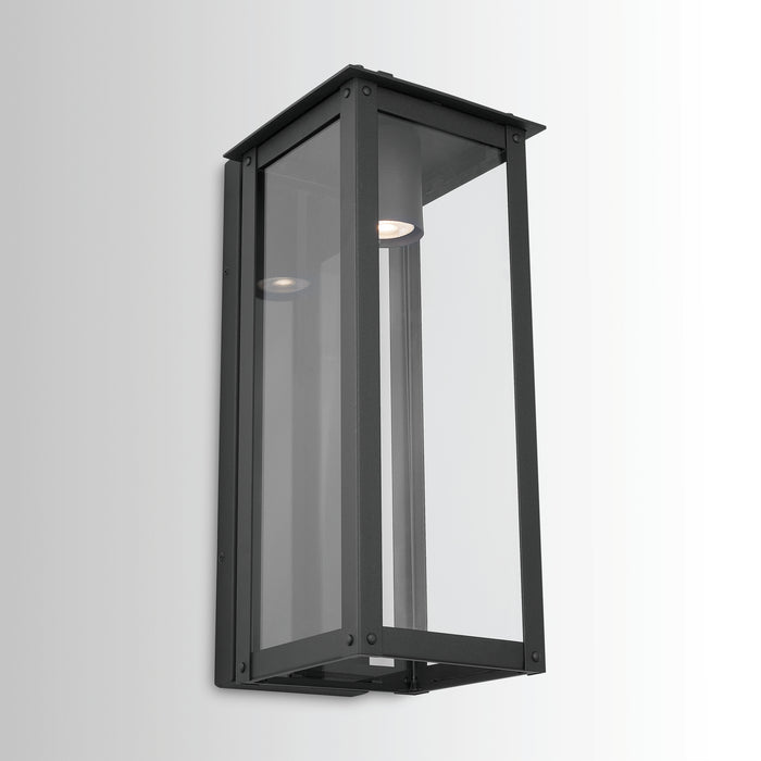 Capital Lighting - 934612BK-GL - One Light Outdoor Wall Lantern - Hunt - Black