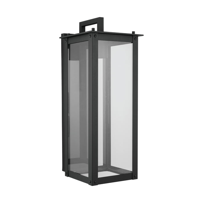 Capital Lighting - 934641BK-GL - One Light Outdoor Wall Lantern - Hunt - Black