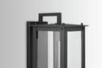 Capital Lighting - 934641BK-GL - One Light Outdoor Wall Lantern - Hunt - Black