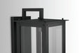 Capital Lighting - 934642BK-GL - One Light Outdoor Wall Lantern - Hunt - Black