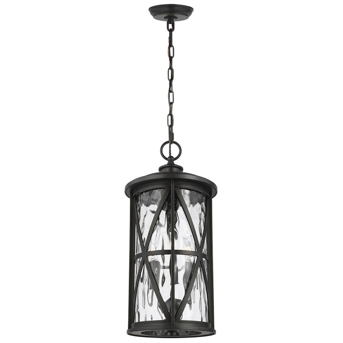 Generation Lighting. - OL15209ANBZ - Three Light Outdoor Pendant - Millbrooke - Antique Bronze