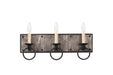 Kalco - 509233BI - Three Light Bath - Laramie - Black Iron