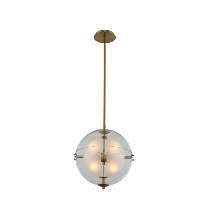 Kalco - 509751WB - LED Pendant - Sussex - Winter Brass