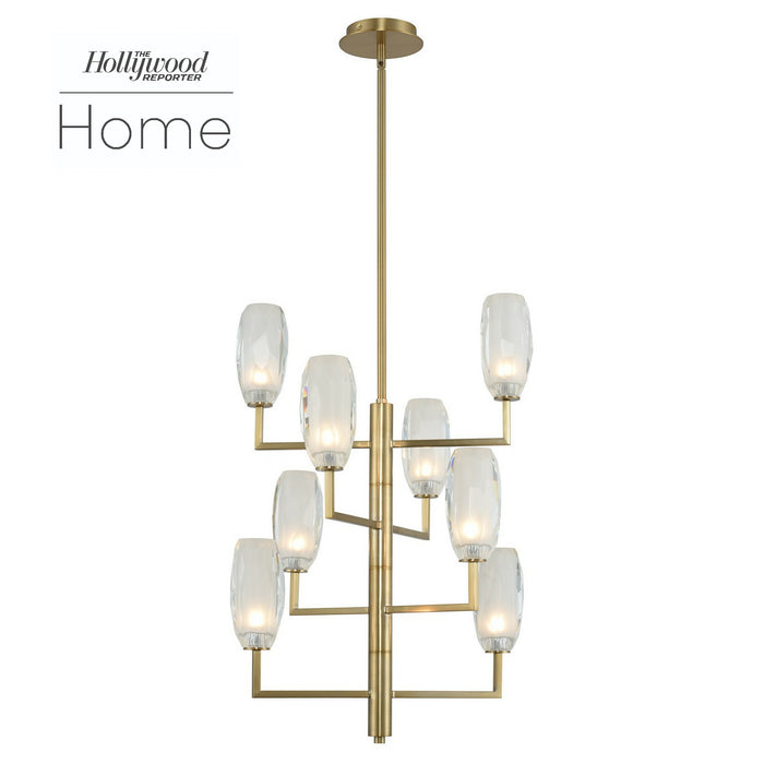 Kalco - 511550WB - LED Foyer Chandelier - June - Winter Brass