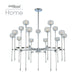 Kalco - 511675CH - LED Chandelier - Mae - Chrome