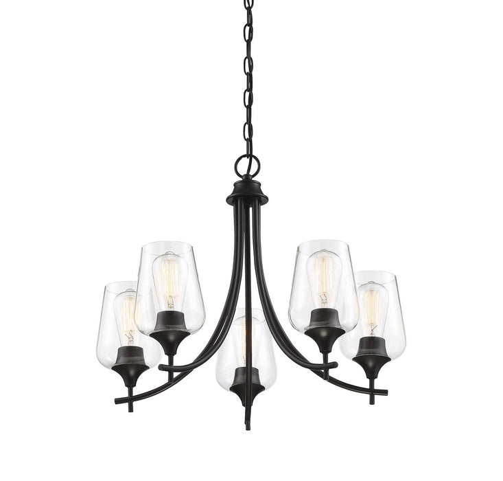 Savoy House - 1-4032-5-BK - Five Light Chandelier - Octave - Black